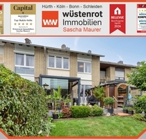 Top gepflegtes Reihenmittelhaus mit gemütlichem Garten, Terrasse und Garage in beliebter Wohnlage - Pulheim / Brauweiler