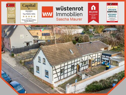 2025 Startbild - Mit 3D: Historisches Fachwerkhaus nahe der Horremer Innenstadt in ruhiger Lage mit Einliegerwohnung