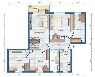 Neu, 5 Zimmer WG geeignet, frisch renoviert mit Balkon! - Annaburg