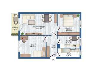 NEU - frisch renovierte 3 Zimmer mit Balkon und Einbauküche! - Annaburg