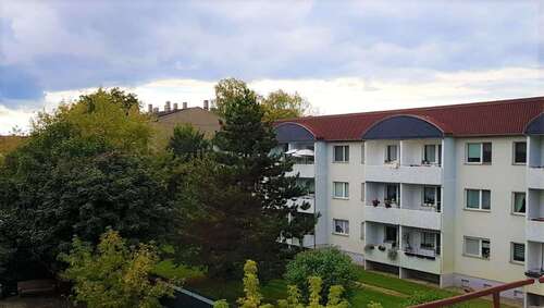 Blick vom Balkon 01 - Mehrfamilienhaus, Wohnhaus mit 1.704,00 m&sup2; in Sachsen-Anhalt - Annaburg zum Kaufen