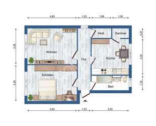 Renovierte 2 Zimmer Wohnung mit Einbauküche! - Galenbeck
