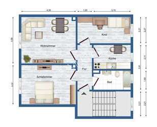 Helle, freundliche 3 Zimmer Wohnung mit EBK in der Waldsiedlung - Ziegendorf