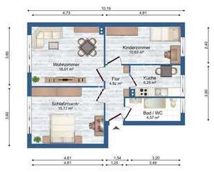 Renovierte 3 Zimmer Wohnung zu vermieten. - Höhnstedt