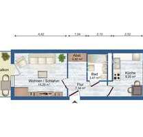 Gemütliche 1-Zimmer-Wohnung im HP mit Balkon und Badewanne - Schmölln