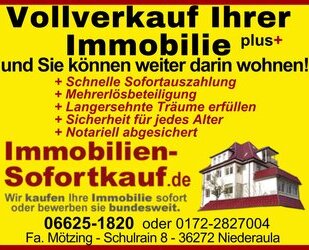 Vollverkauf Plus... - 111,00&nbsp;EUR Kaufpreis, ca.&nbsp; 111,00&nbsp;m&sup2;&nbsp;Wohnfl&auml;che in Gemünden (Wohra) (PLZ: 35285)