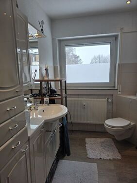 Badezimmer - Etagenwohnung mit 86,34 m&sup2; in Harsewinkel zur Miete