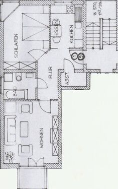 Plan WG 1 - Schöne 2-Zimmer - Wohnung in Freilassing zu vermieten
