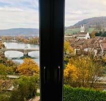 Traumblick 4-Zi Altbauwohnung in exponierter Alleinlage Laufenburg mit XXL Terrasse