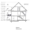 Höhenschnitt Haus seitlich - 