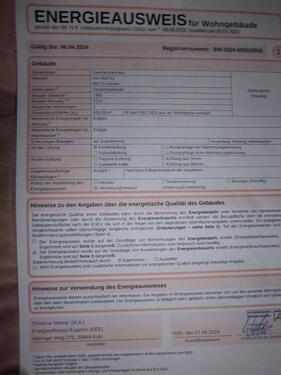 Energieausweiß - 