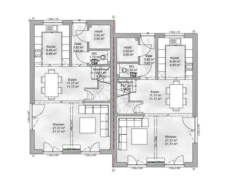 DHH EG - 5 Zimmer Doppelhaushälfte zum Kaufen in Siefersheim