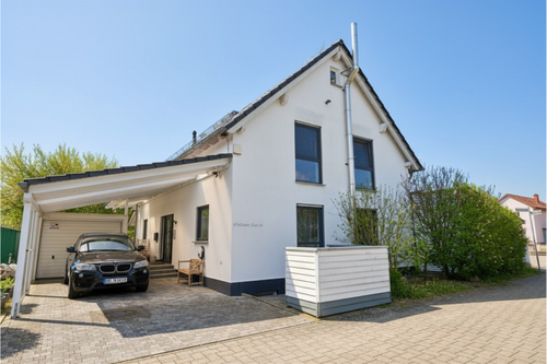 Vorderansicht links - Provisionsfrei* Exklusives Architektenhaus in Hergershausen