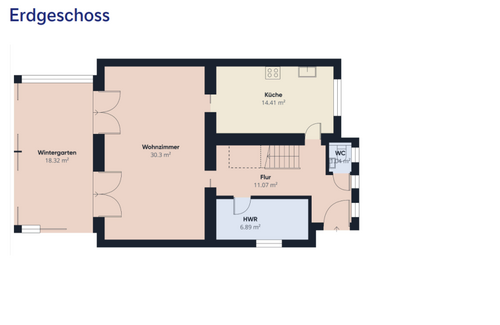 Erdgeschoss - 4 Zimmer Doppelhaushälfte in Oldenburg