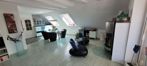 Wohnzimmer mit Fußbodenheizung (3 separate Heizkreise) - 