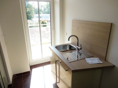 Küche mit Balkon - 