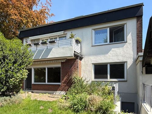 Gartenansicht von Westen - Provisionsfrei* Mehrfamilienhaus, 4 WE in Top Lage, EG 92 qm mit Garten u. Garage frei