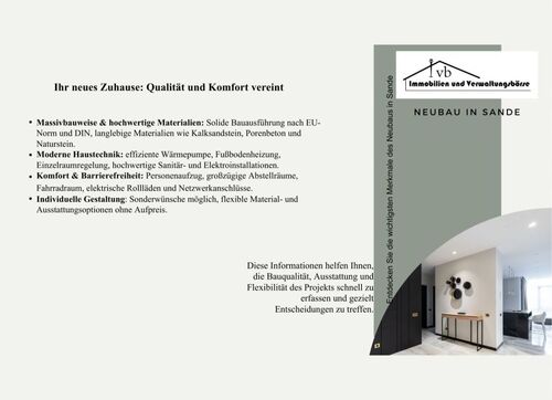 Expose Sande jpg - 1 Zimmer 1- Zimmerwohnung zum Kaufen in Sande