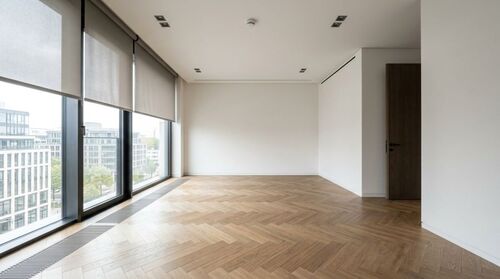 Wohnzimmer - Luxuriöse 2-Zimmer-Wohnung in Frankfurt-Europaviertel