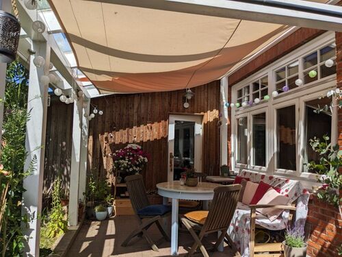 Veranda Glasüberdachung Westen - 