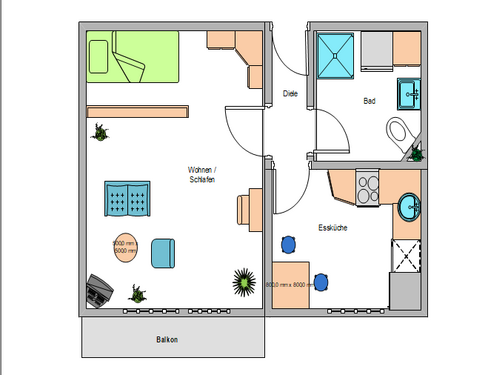 Wohnungsskizze - 