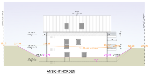11_Ansicht_Norden - 9 Zimmer Zweifamilienhaus zum Kaufen in Wiehl