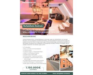 Provisionsfrei* Renditestarkes Wohn- & Geschäftshaus nahe Europapark - Vollvermietung, über 7 % Rendite - Herbolzheim