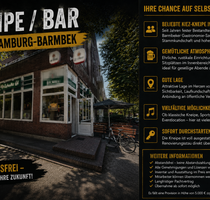 Untermieter gesucht! Kneipe Bar in Hamburg Barmbek abzugeben!