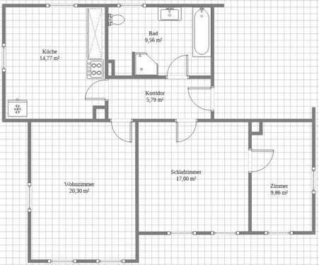 Wohnung_Kötitzer_22_1._OG_ - 3 Zimmer Etagenwohnung zur Miete in Coswig