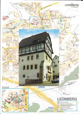 Altstadt Leonberg mit Adler-Bild - 