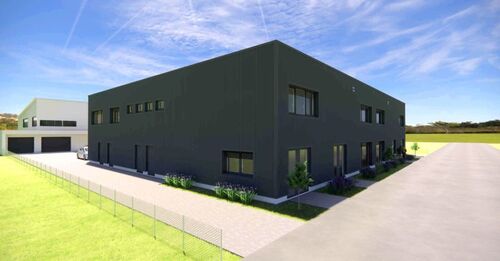Gewerbehalle 1 Vorderansicht - Selfstorages Lagerräume 11 qm 16 qm 21qm, frostfrei