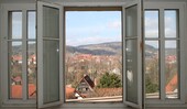 Fenster Ausblick - 60qm 2-Raumwohnung Nähe Jena (Kahla)
