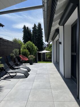 Terrasse - 6 Zimmer Bauernhof, Reithof, Weingut in Reinheim