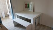 Essplatz Vorschlag mit Blick Dusche - 