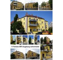 Provisionsfrei* Historisches 11 Parteien Mehrfamilienhaus in Augsburg Stadt, vollvermietetes Renditeobjekt nahe Freizeitpark Lechauen