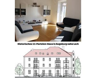 Provisionsfrei* Historisches 11 Parteien Mehrfamilienhaus in Augsburg Stadt nahe Lech, als Renditeobjekt von privat (ohne Makler)