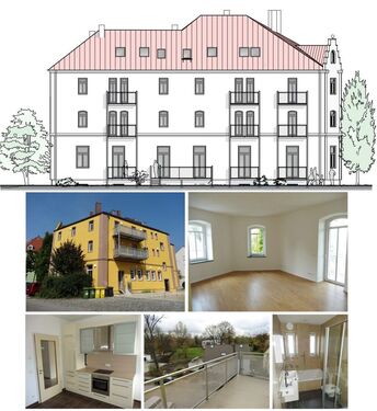 Titelbild 1 - Provisionsfrei* Provisionsfrei: Historisches 11 Parteien Mehrfamilienhaus in Augsburg nahe Lech, Renditeobjekt von privat (ohne Makler)