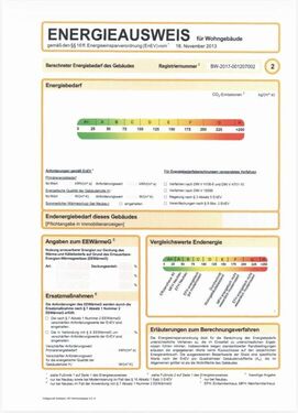 Energie Ausweis 1 - 