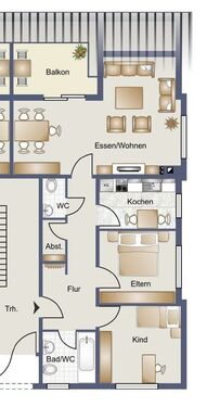 Raumaufteilung EG rechts daaden - 3 Zimmer Erdgeschoßwohnung in Daaden
