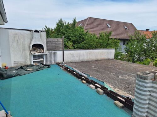 Terrasse OG Rückansicht - Mehrfamilienhaus, Wohnhaus mit 321,00 m&sup2; in Haßloch zum Kaufen