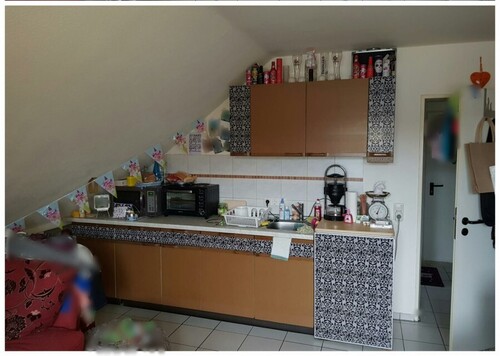 Wohnraum und Küche - 1 Zimmer 1- Zimmerwohnung in Simmerath