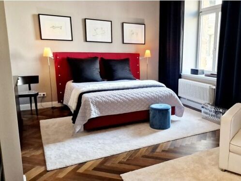 Schlafbereich - Provisionsfrei* Stilvolles Apartment, Denkmalgeschützter Altbau in Leipziger Bestlage