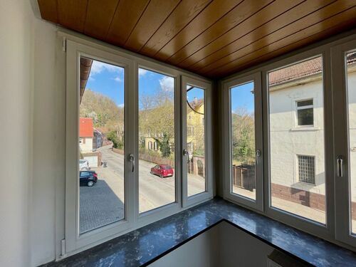 Atrium in Wohnzimmer - Blick West - 