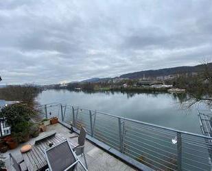 zweistöckige Traumwohnung m. 2 Balkonen direkt am Rhein Rheinfelden-ideal für Schweizer-700 Meter von der Grenze