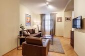 Wohnzimmer - Appartement mit 70,00 m&sup2; in Düsseldorf zur Miete
