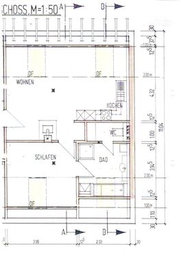 Plan 2-Zi-DG-Wohnung - Schöne 2-Zimmer-Wohnung im Zentrum Tettnang