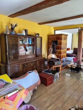 Wohnzimmer mit Ofen - 