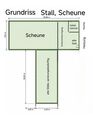 Grundrisse Scheune, Stall - 