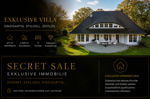 Interesse geweckt ? Rufen Sie mich gerne heute noch an! - Provisionsfrei* Exklusive Villa mit parkähnlichem Grundstück - Stilvoll. Zeitlos. Einzigartig.