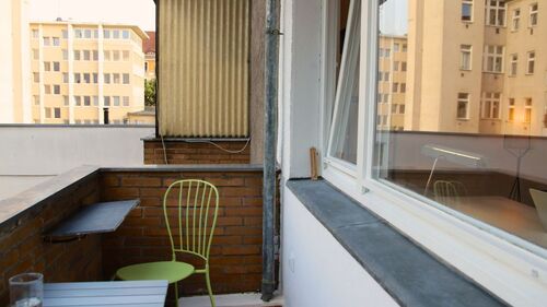 Balkon (im Sommer) - Etagenwohnung mit 42,70 m&sup2; in Berlin zum Kaufen